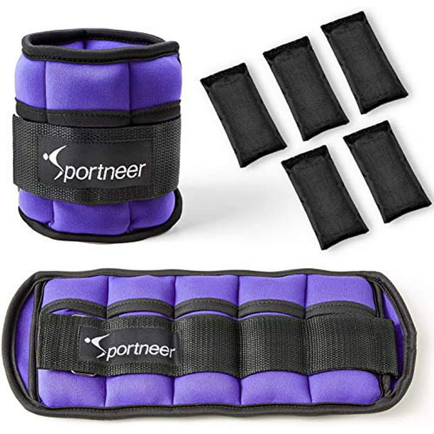 Sportneer Ankle Weights Workout Gym Jogging Adjustable Ankle /& Wrist Weights for Women Men and Kids Arm Leg Weight Straps for Fitness Walking Exercise